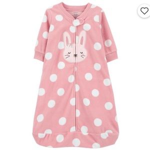 Baby Polka Dot Bunny Fleece Sleep Bag